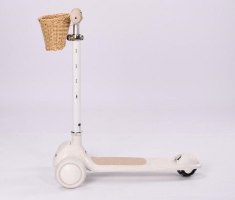 קורקינט וינטג עם סלסלת קש בצבע שמנת 28810SH מסדרת Retro line