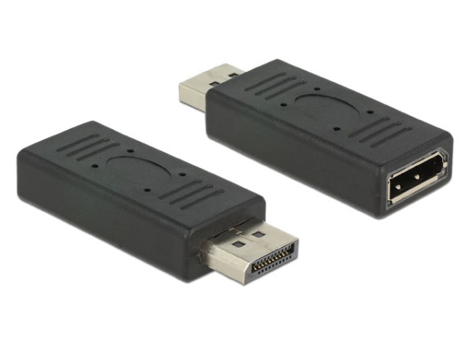 מתאם פסיבי Delock Passive Adapter DisplayPort 1.2 male to female