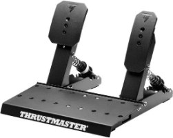 הגה מירוצים ודוושות Thrustmaster Ferrari T598 Xbox/PC – זוג דוושות שחורות עם לוגו Thrustmaster על בסיסן על רקע לבן
