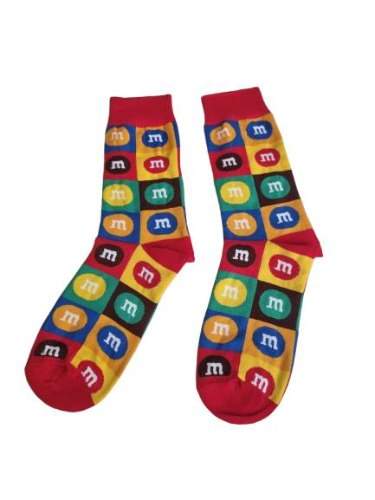 גרביים מעוצבות M & M צבעוני