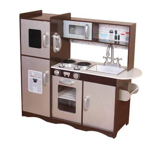 מטבח עץ לילדים חום מיוחד מדגם PLK502