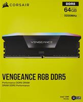 זכרון לנייח CORSAIR Vengeance RGB 64GB 2x32GB DDR5 5200Mhz CL40