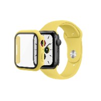 רצועה ומגן מסך SKECH לשעון APPLE WATCH 45MM צהוב