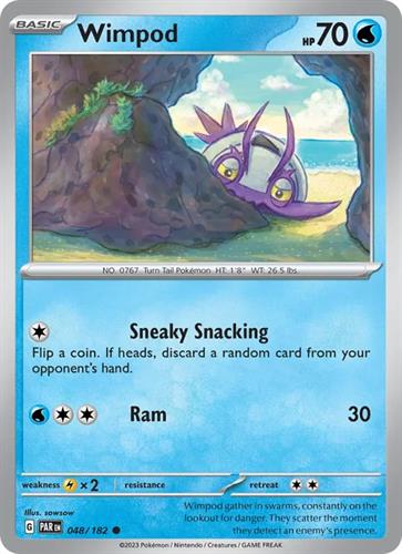 קלף בודד single פוקימון - wimpod - Paradox Rift - 048/182