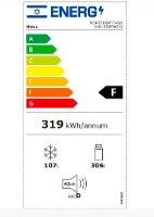 מקרר מקפיא עליון 413 ליטר דגם MIDEA HD-559FWEN מידאה נירוסטה מוברשת