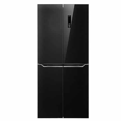 מקרר 4 דלתות ג'נרל דגם GE470GB זכוכית שחורה