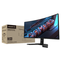 מסך גיימינג Gigabyte GS34WQC WQHD VA 135Hz 1Ms Curved HDR Ready