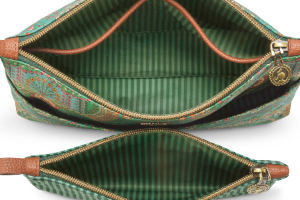 תיק איפור שהוא קומבינציה של שני תיקים 26x7.5x18cm/22x1x13cm CARYN JABALI