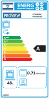 תנור אפייה משולב כיריים PROVIEW PFSO60-BK