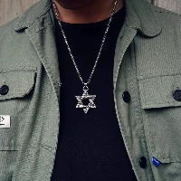 שרשרת מגן דוד לגבר