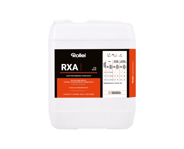 Rollei RXA Fix Acid 5 liter Fixer קובע לפילם ונייר שחור לבן