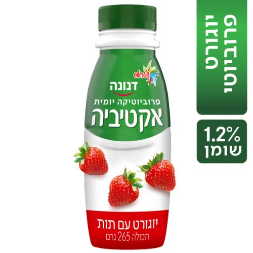 משקה יוגורט עם תות 1.2%