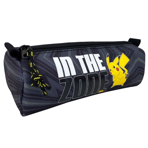 קלמר בית ספר עגול 22 ס"מ פוקימון תא אחד פיקאצו Pokemon Pencil Case  "IN THE ZONE" Pikachu