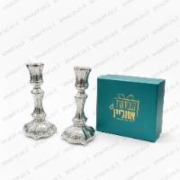 זוג פמוטים-דגם אנה חלק- לילדה- כסף טהור