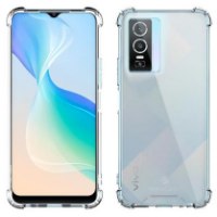 כיסוי שקוף עבור Miracase Vivo Y76 – שני מבטים קדמי ואחורי של כיסוי שקוף על טלפון סלולרי