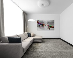 "TOUCH" תמונת קנבס לרוחב לבית מודרני -הומאז' בסגנון פופ ארט בהשראת היצירה בריאת האדם של מיכאלנג'לו