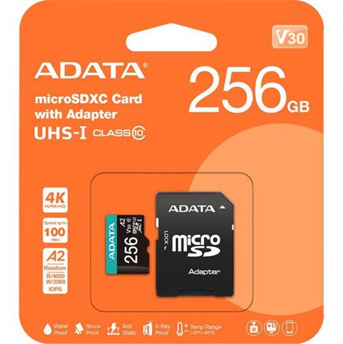 כרטיס זיכרון ADATA MicroSD 256GB V30