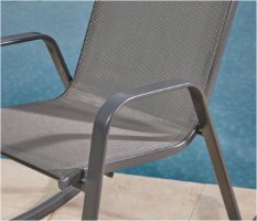 זוג כסאות נדנדה לגינה כולל שולחן קפה קומפקטי דגם נדב