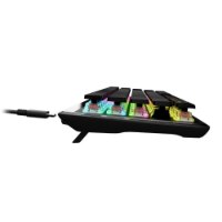 מקלדת גיימינג אלחוטית Turtle Beach Vulcan II Mini Air – מקלדת שחורה עם מתגי RGB צבעוניים ומחוברת בכבל USB