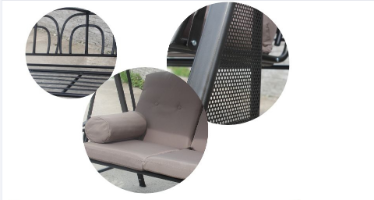נדנדה גינה מעוצבת וחזקה 3 מושבים כולל כריות דגם כלנית