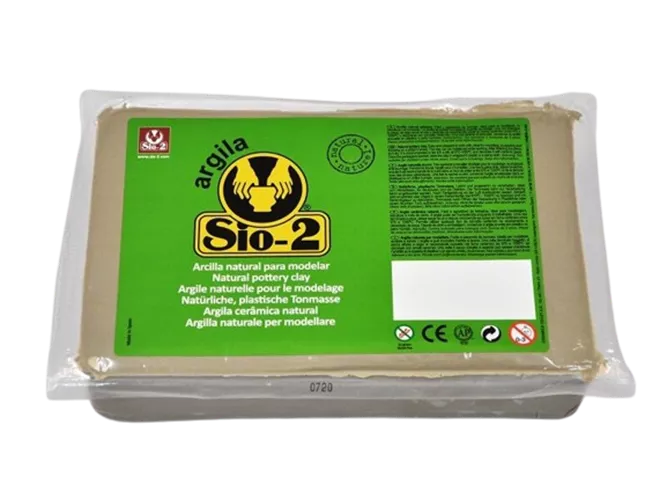 חימר טבעי SIO-2 לבן 1.5 ק"ג