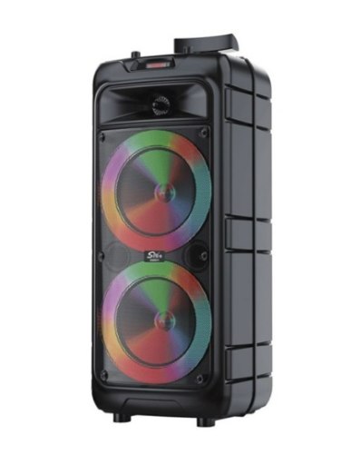 בידורית קריוקי בגודל 8x2 אינצ' בעוצמה 30W עם תאורה ומיקרופון - ZQS-8211