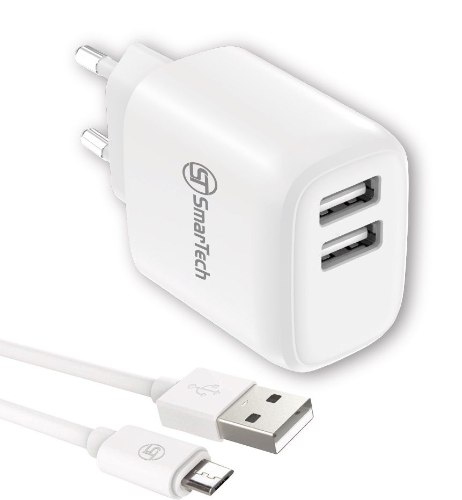 מטען קיר 12W עם כבל מיקרו USB - דגם STTC12W-DO מבית SmarTech