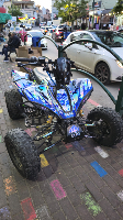 סט מדבקות ניקל נצנץ בעיצוב אישי DESIGN 2 לטרקטורון חשמלי - Tomride 400/500