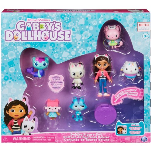 בית הבובות של גבי - סט דלוקס 7 דמויות Gabby's Dollhouse Deluxe Figure Set 7pc