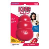 קונג L קלאסיק אדום - KONG CLASSIC L צעצוע לכלבים
