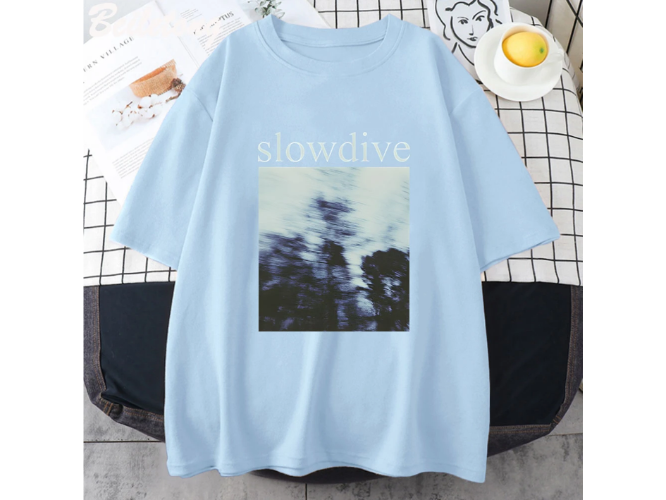 Slowdive T חולצה לאישה Oversize Tshirts נשים מזדמן Harajuku חולצת טי בציר קצר שרוול בגדי היפ הופ נקב