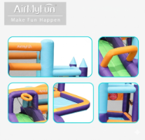 מתקן מתנפח עם מגלשה D82007 מבית Doctor Dolphin