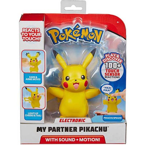 פוקימון - בובת פיקאצ'ו עם מיקרופון וחיישן / מגיבה לקולות ומגע - Pokemon Pikachu