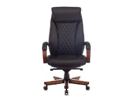 כיסא משרדי - BUROCRAT T-9924 - שחור/חום