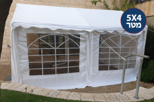 אוהל בד PVC לכל מטרה במידה 5X4 מטר משלוח חינם