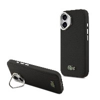 כיסוי LACOSTE מקורי לאייפון IPHONE 17 עם רגלית מובנית – צבע שחור