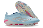 עם גרב - נעלי כדורגל אדידס Adidas Predator תכלת אפור