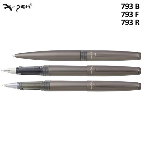 עט בגימור טיטניום מבריק אוש'י XP-793  X-Pen HOSHI