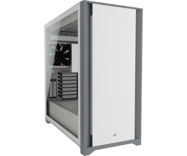 מארז CORSAIR 5000D Tempered Glass Mid Tower ATX PC CASE - לבן