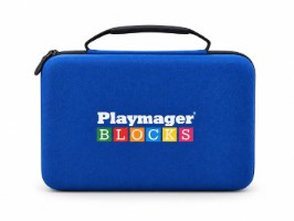 Playmager - 100 חלקי מגנט + מזוודת בד נוחה