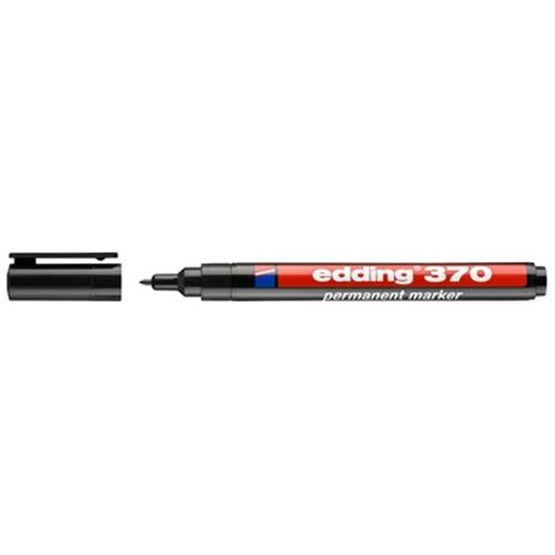 טוש פרמננט 370 טיפ 1 מ"מ שחור אדינג edding
