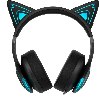 שחור - אוזניות אלחוטיות EDIFIER G5BT GAMING HEADPHONES WITH NC 40MM - גרסת חתול