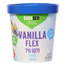 פלקס וניל - ג'לטו בטעם וניל מדגסקר 473 מ"ל - באבאבן