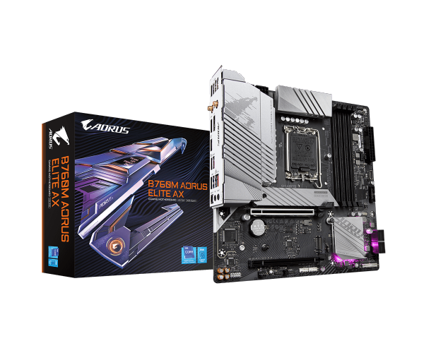 לוח Gigabyte B760M AORUS ELITE AX 1.1 DDR5 Micro-ATX WIFI