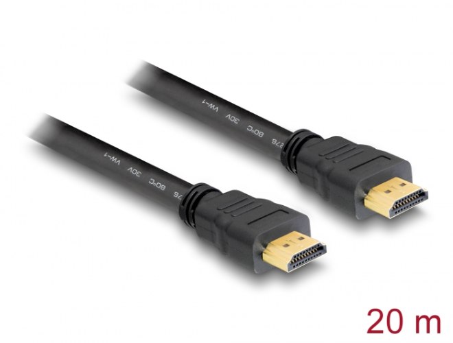 כבל מסך Delock High Speed HDMI with Ethernet Cable 4K 120 Hz 20 m