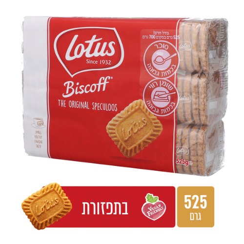 ביסקוויט קרמל לוטוס 525 גר'