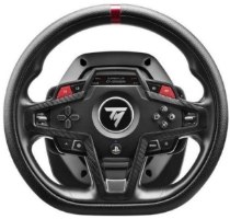 הגה מירוצים עם דוושות Thrustmaster T248R Force Feedback PS/PC – פריט בודד הגה שחור עם פס אדום בחלקו העליון ולחצני שליטה