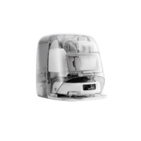 שואב אבק רובוטי DJI ROMO P – מבט דרך מעטפת שקופה החושף את הרכיבים הפנימיים הלבנים