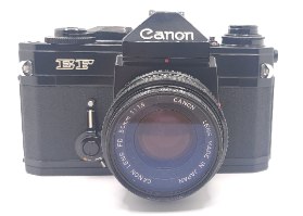 Canon EF 424058+ canon FD lens 50 1.8  424058 מצלמת פילם
