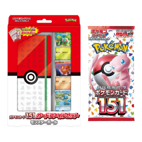 Pokemon TCG: Pokemon Card 151 Card File Set Pokeball קלפי פוקימון יפנים ...